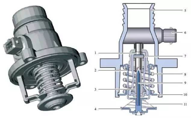 map thermostat structure