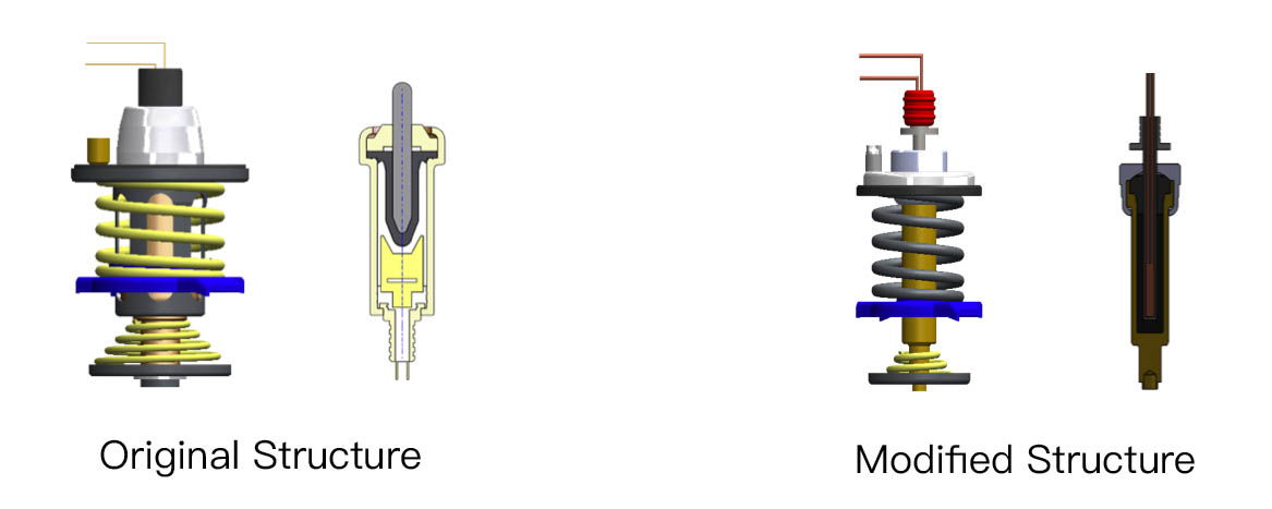 map thermostat structure